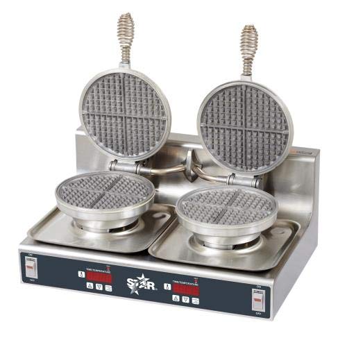 Star SWBD Commercial Double Round Electric Waffle Maker