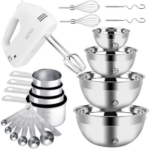WEPSEN Electric Hand Mixer for Baking and Everyday Mixing