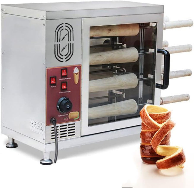 JOMRTS 3000W Electric Chimney Cake Oven with 16 Rollers
