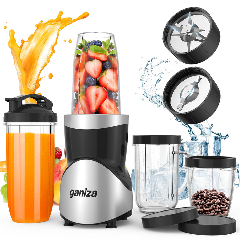 Ganiza GB10 900W Smoothie Blender with 4 Portable Cups