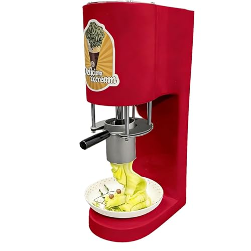 80W Commercial Spaghetti Ice Cream Maker with 4 Molds