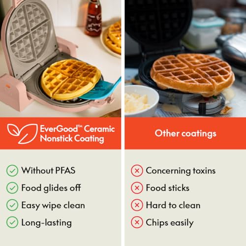 bella Fits-Anywhere™ Flip-n-Store Non-Toxic, Belgian Waffle Maker