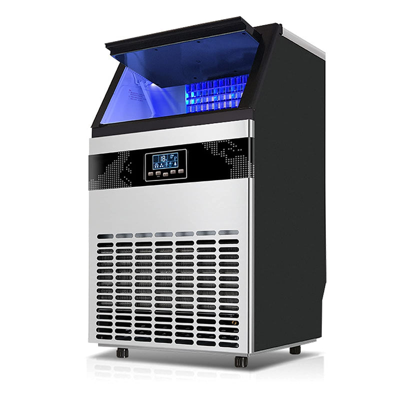 Countertop Nugget Ice Maker with LED Display & Self-Cleaning