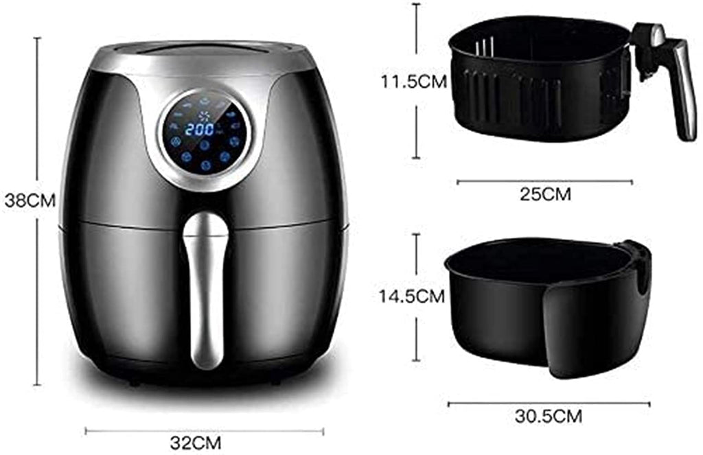 Air Fryer for Home Use 8L Fryer Oven Cooker with 7 Preset Menus,LED Digital Touchscreen, Timer and Temperature Control for Healthy Oil Free&Low Fat Cooking Aesthetic and Practical