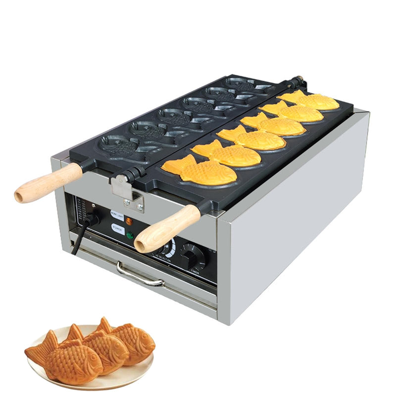 3000W Commercial Nonstick Electric Taiyaki Waffle Maker