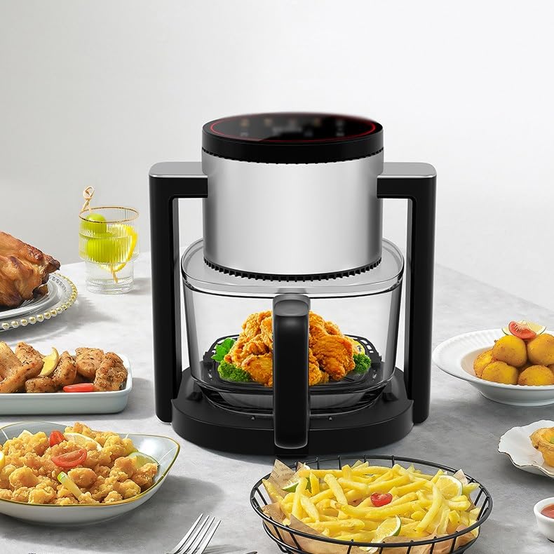 QERTYHKK Air Fryer Oven With Viewing Window Digital Airfryer With Touchscreen Non-stic