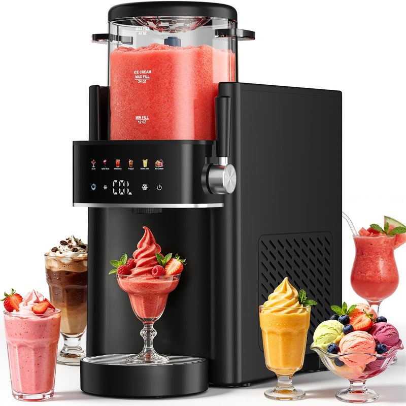 Ranvaira 40 oz Slushie & Ice Cream Maker Machine – Black