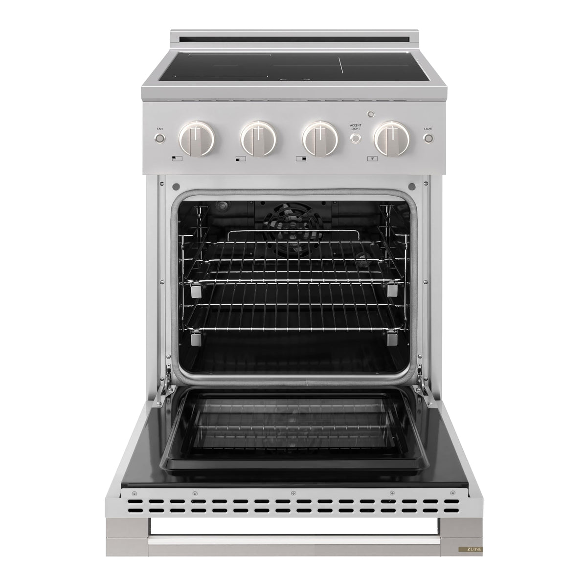 ZLINE 24 in. Marino Induction Range with 3 Element Cooktop and Electric Convection Oven