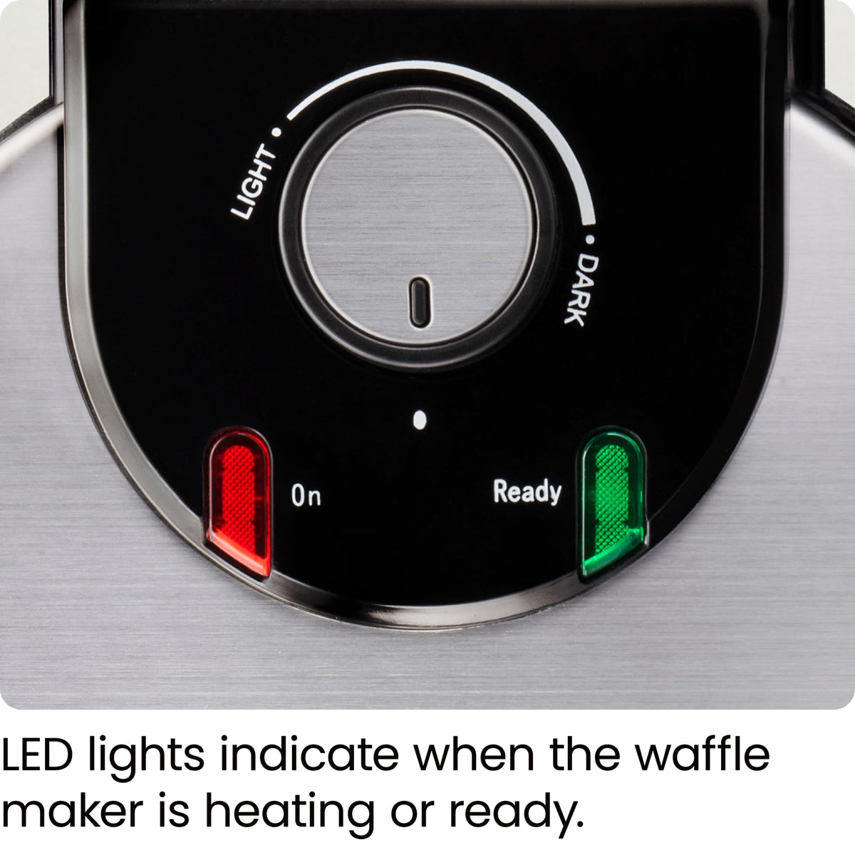 Chefman Rotating Belgian Waffle Maker, 180° Flip Iron w/ Non-Stick Plates, Adjustable Timer, Locking Lid, & Drip Plate, Space Saving Storage, Mess-Free Breakfast, Stainless Steel/Black