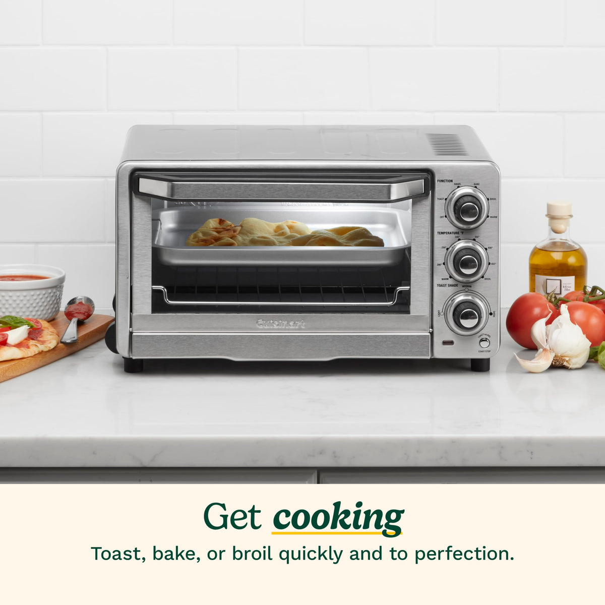 Cuisinart TOB-40N Custom Classic Toaster Oven Broiler,Black, 17 Inch