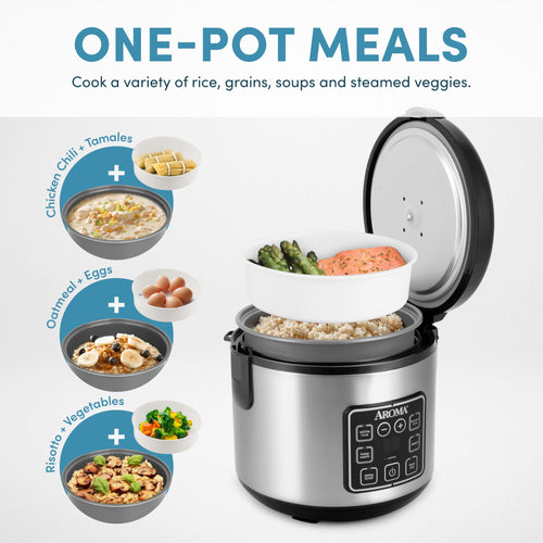 AROMA ARC-914SBD Digital 8-Cup Rice Cooker & Steamer