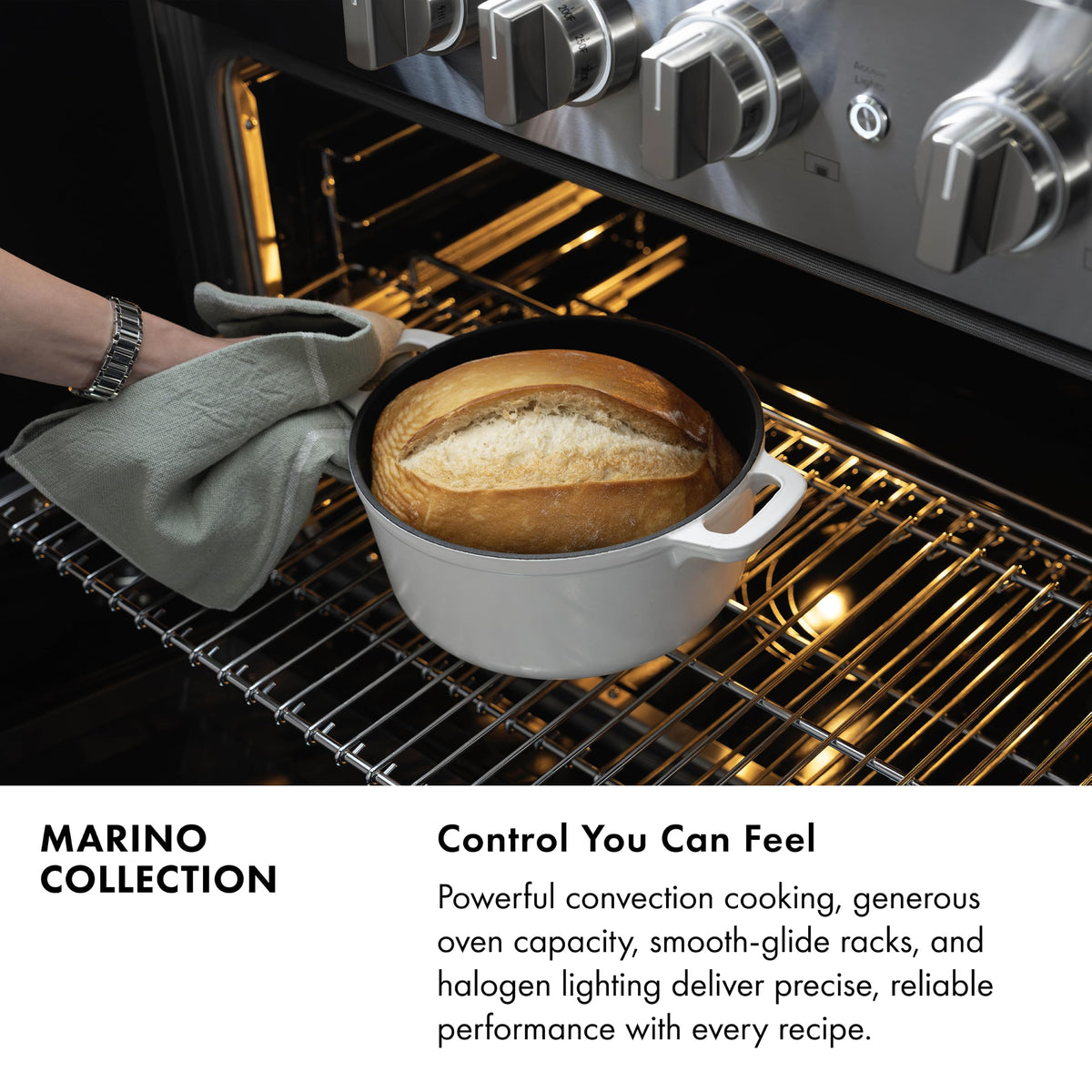 ZLINE 24 in. Marino Induction Range with 3 Element Cooktop and Electric Convection Oven