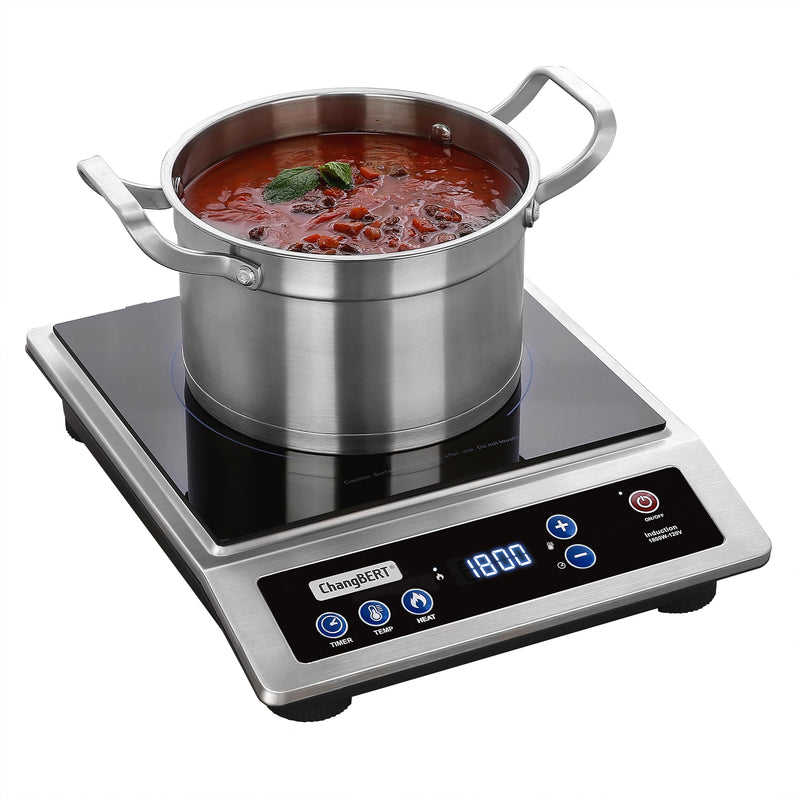 ChangBERT 1800W NSF-Certified Commercial Induction Cooktop