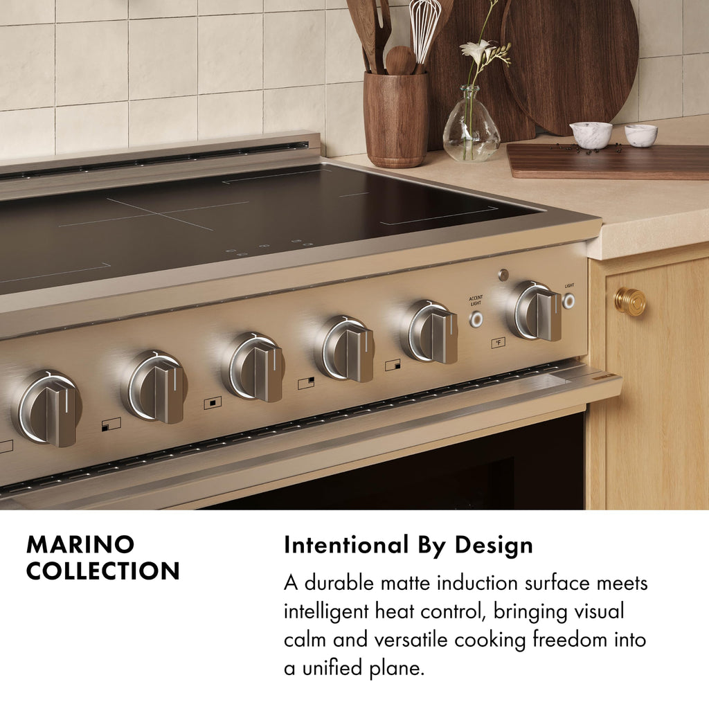 ZLINE 24 in. Marino Induction Range with 3 Element Cooktop and Electric Convection Oven
