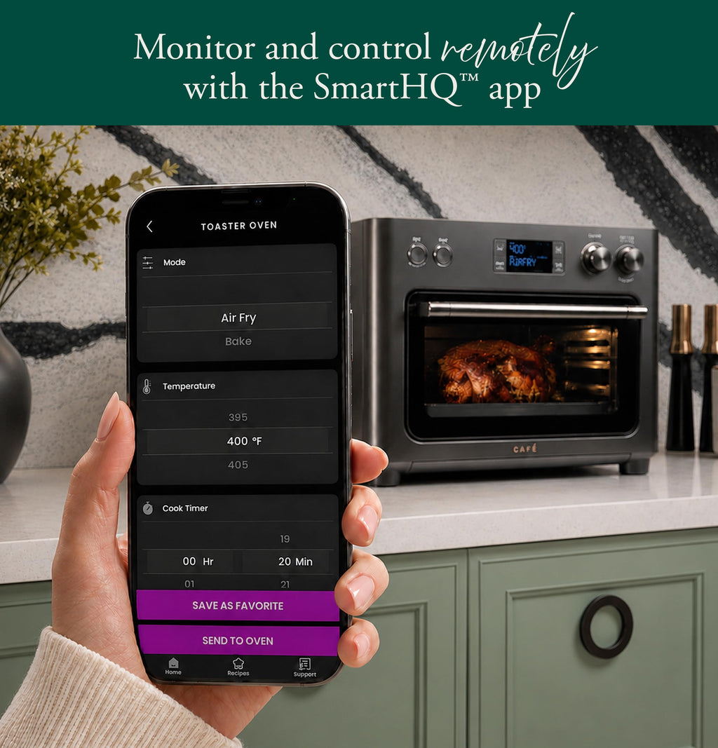 Café Couture Air Fryer Toaster Oven, 14 Modes, WiFi, Large, Crisp Finish